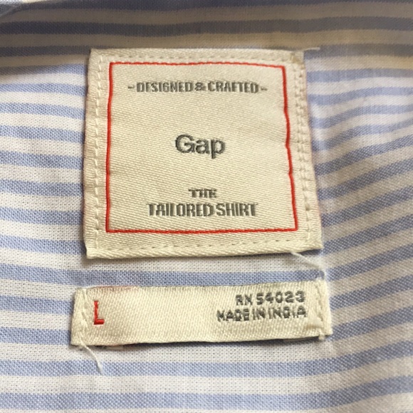 NWOT GAP Tailored Button Down Striped Shirt - Picture 4 of 5
